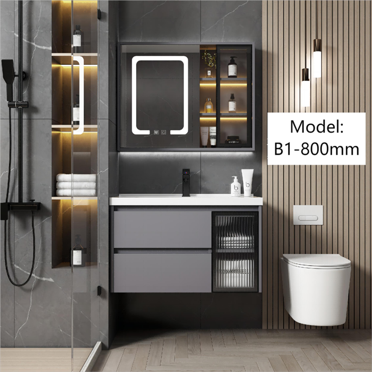 Waterproof Bathroom Wood Cabinet